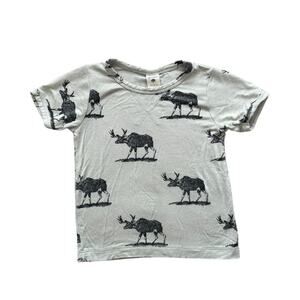 Kate Quinn Organic Bamboo Moose Print Tee - Size 12-18m